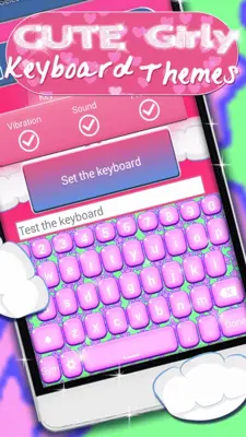 Cute Girly Keyboard Themes android App screenshot 0