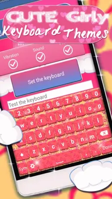 Cute Girly Keyboard Themes android App screenshot 4